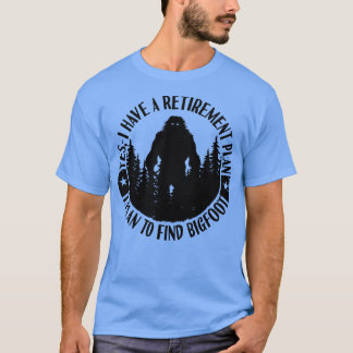 T-shirt Plan de retraite Silhouette Sasquatch