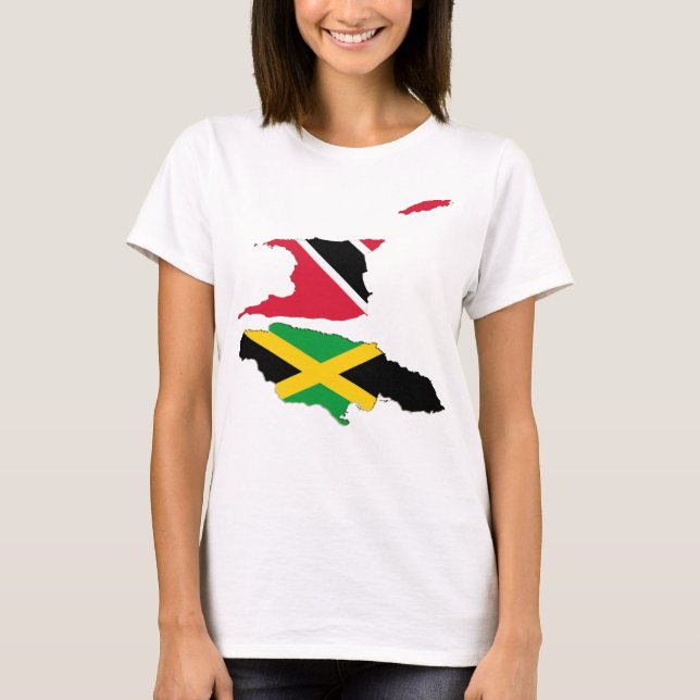 T-shirt Plan de Trinidad Jamaïque (Devant)