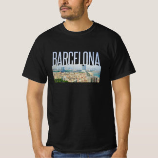 T-shirt Plan de voyage simpliste de Barcelone