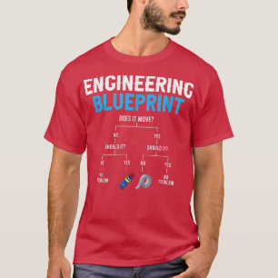 T-shirt Plan directeur technique drôle Ingénieur Duct Band