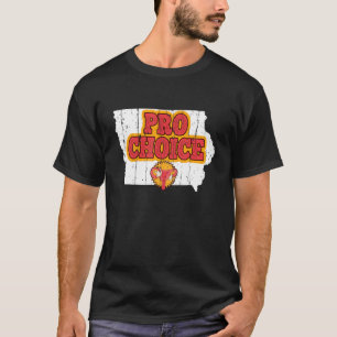 T-shirt Plan Du Terrain Us State Iowa Abortion Féministe P