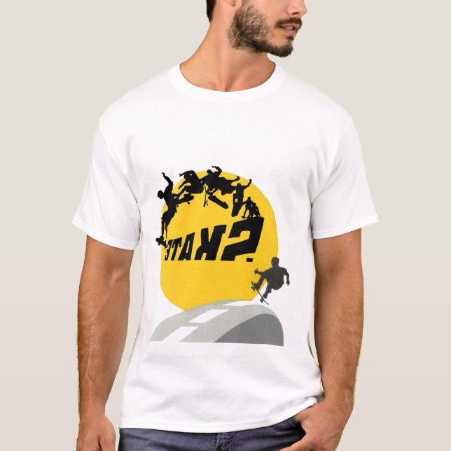 T-shirt planche à roulettes (Devant)