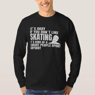 T-shirt Planche à roulettes Skating Personnes intelligente