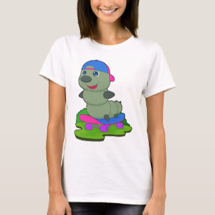 T-shirt Planche à roulettes Sports de patineur de chenille