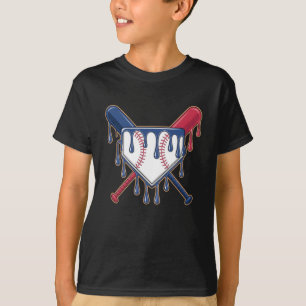 T-shirt Planche De Crème De Baseball Pour Garçons Jeunes E