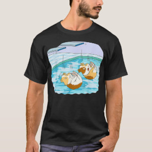 T-shirt Planche de plongée de cochon baignade