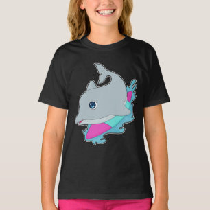 T-shirt Planche de surf Dolphin Surfer