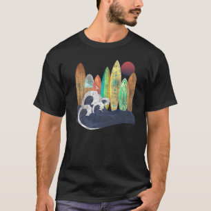 T-shirt Planche de surf Planche de Surf Sunrise Waves Surf