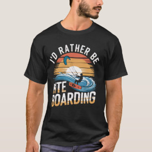 T-shirt Planche volante Kitesurfeur Planche à voile Kitesu