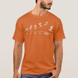 T-shirt Planches de snowboard Week-end de snowboard Snowbo