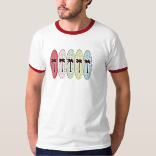 T-shirt planches de surf avec la paume trees2