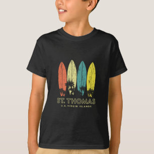T-shirt Planches de surf rétro St Thomas Vintage Souvenir