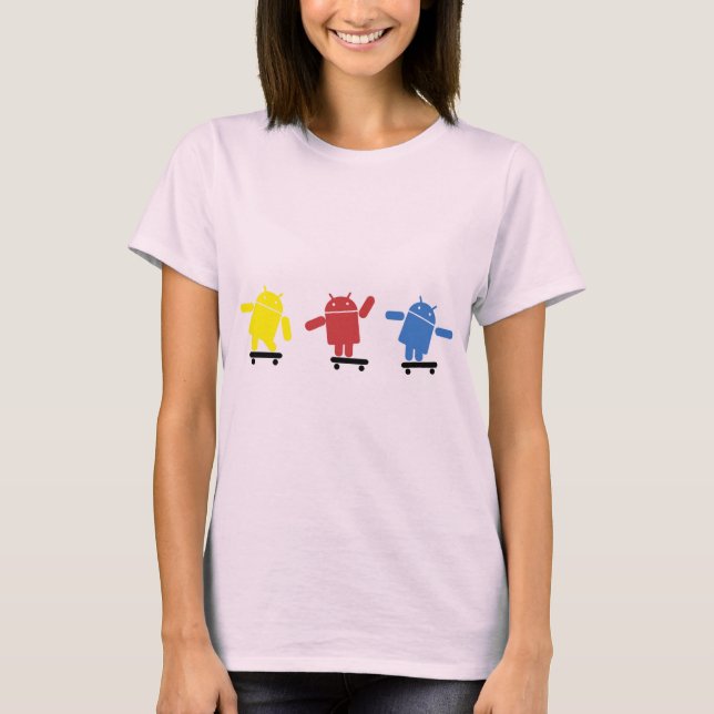 T-shirt Planchiste androïde coloré multi (Devant)