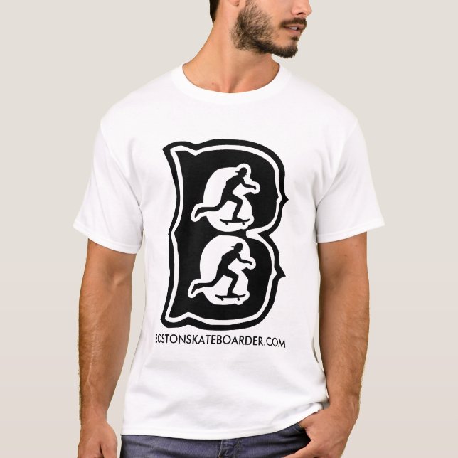 T-shirt Planchiste B de Boston par Manny Santiago (Devant)