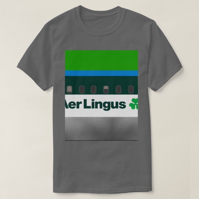 T-shirt Plane Aer Lingus 1980  (Design devant)
