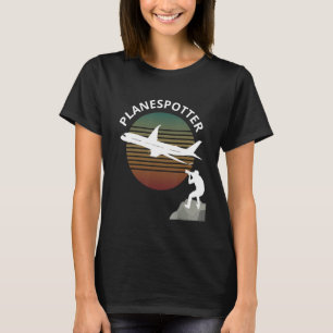 T-shirt Planespotter Pilote Aéronef Regardant Airline 3