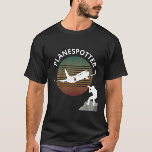T-shirt Planespotter Pilote Aéronef Surveiller la compagni