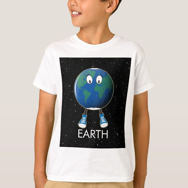 T-shirt Planet Earth & Stars (Devant)