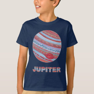 T-shirt Planet Jupiter Chemises Et Vêtements Geektastic