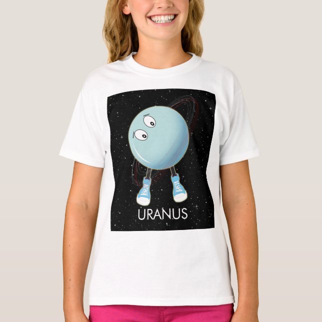 T-shirt Planet Uranus & Stars (Devant)