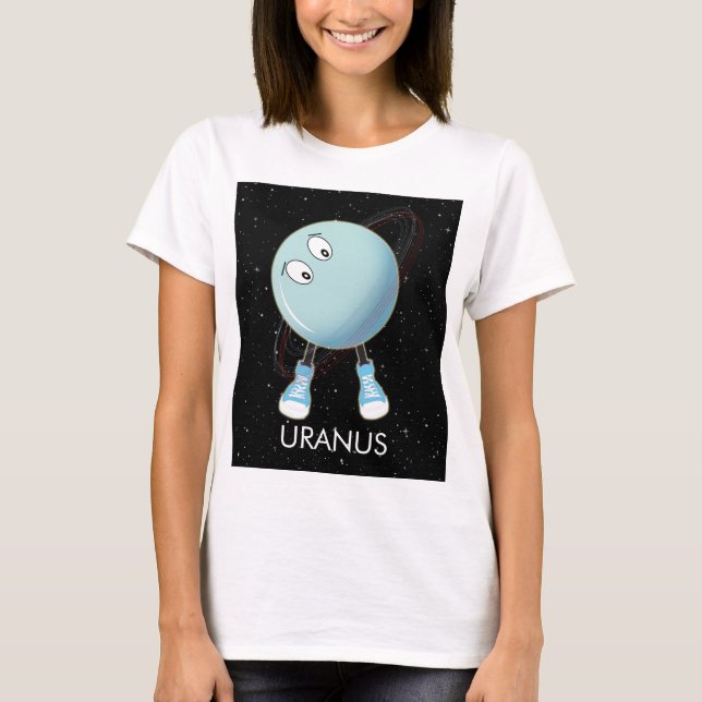 T-shirt Planet Uranus & Stars (Devant)