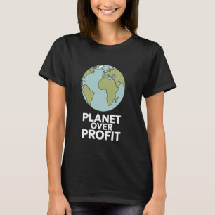 T-shirt Planète avant le profit Recycler Sauver l'environn