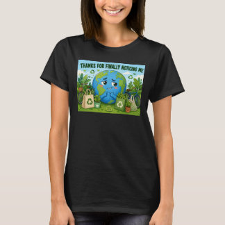 T-shirt Planète drôle de la Terre Éco Graphique