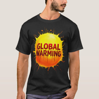 T-shirt Planète en feu : Il est temps d'agir"maintenant ou