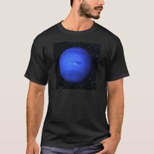 T-shirt PLANÈTE NEPTUNE avec l'arrière - plan d'étoile