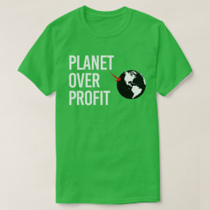 T-shirt Planète sur le profit