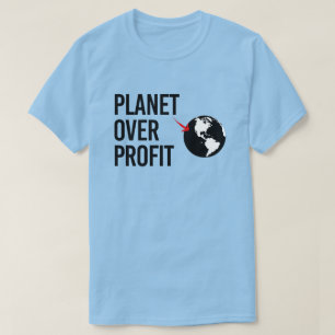 T-shirt Planète sur le profit