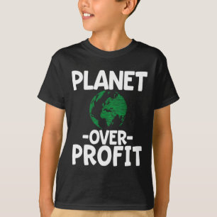 T-shirt Planète sur le profit