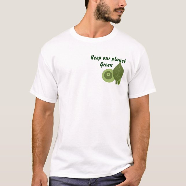 T-shirt Planète verte (Devant)