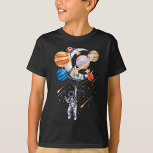 T-shirt Planètes à ballon spatial astronaute