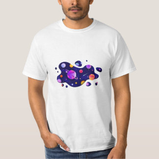 T-shirt Planètes colorées