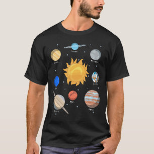 T-shirt Planètes de notre système solaire