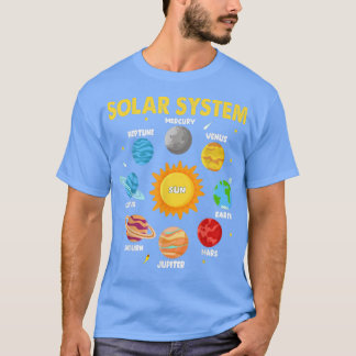 T-shirt Planètes de systèmes solaires pour les enfants Sys