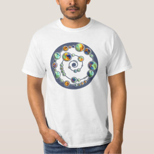 T-shirt Planètes en formation de cercle de culture + votre
