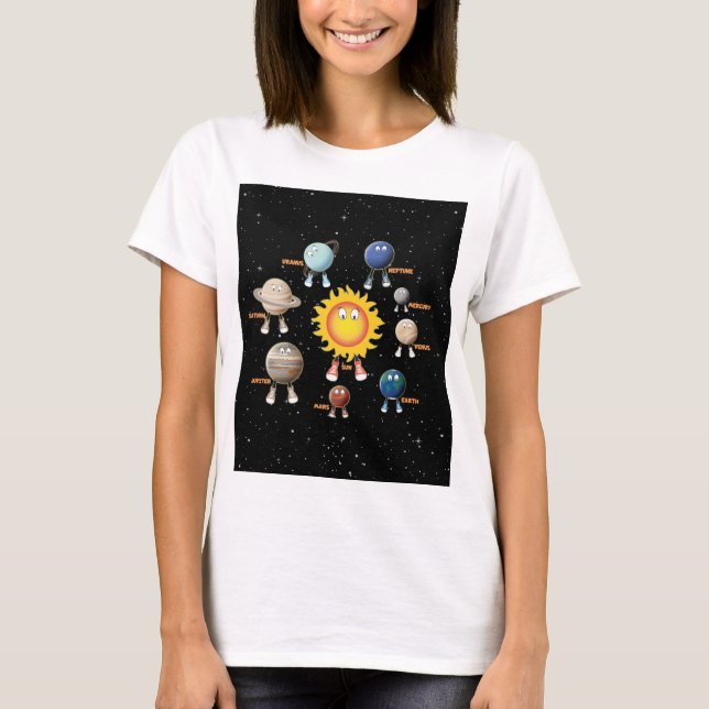 T-shirt Planètes et système solaire (Devant)