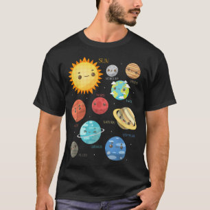 T-shirt Planètes mignonnes Idée pour enfants Science Astro