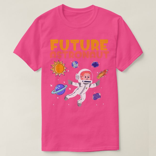 T-shirt Planets Outer Space Science Kids Universe Future A (Design devant)