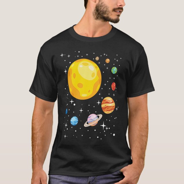 T-shirt Planets Solar System Planetarium Astronomy Astroph (Devant)