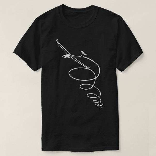 T-shirt planeur de planeurs thermaux planeur pilote sèchem (Design devant)