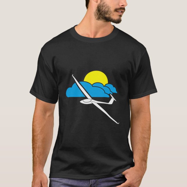 T-shirt Planeur Pilote Avion Gliding Thermaux (Devant)