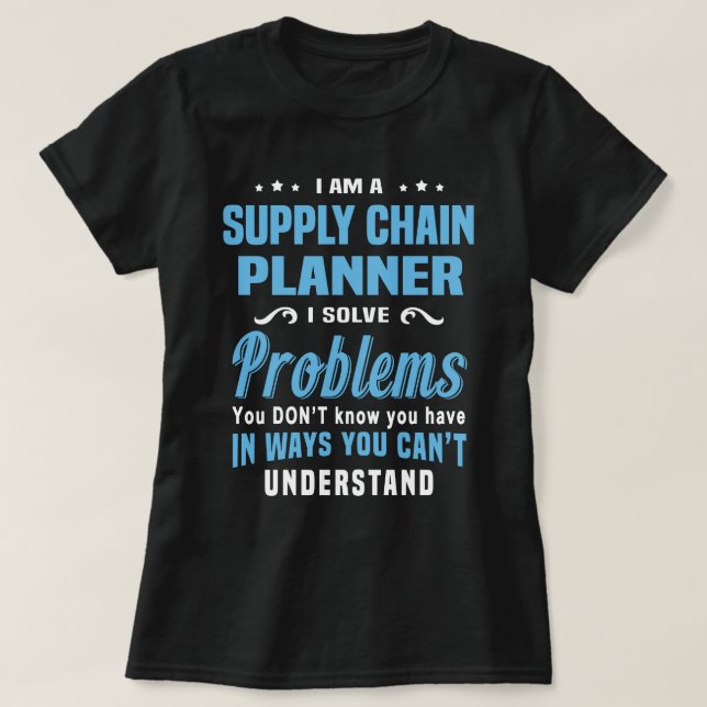 T-shirt Planificateur de chaîne d'approvisionnement (Design devant)