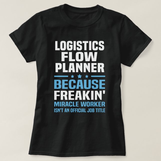 T-shirt Planificateur de flux logistique (Design devant)