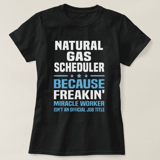 T-shirt Planificateur de gaz naturel (Design devant)