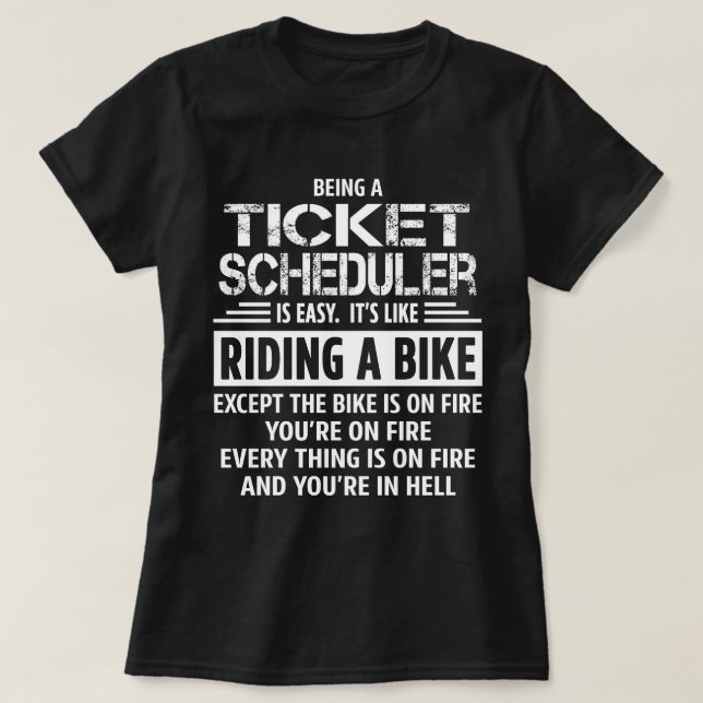 T-shirt Planificateur de tickets (Design devant)