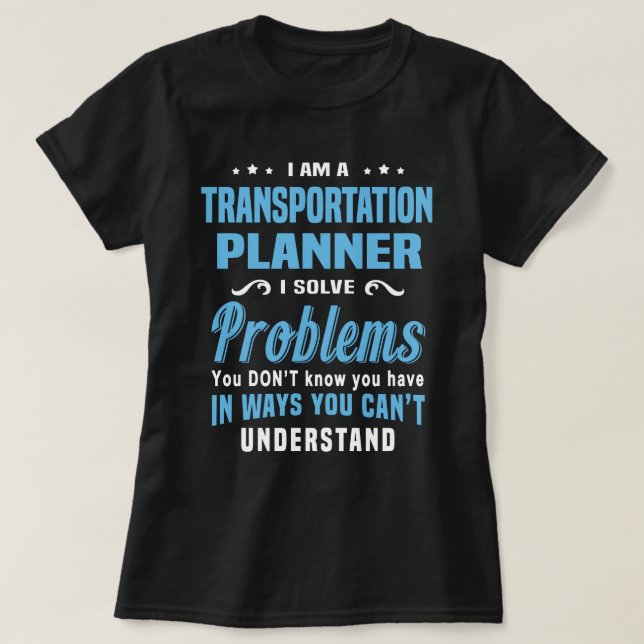T-shirt Planificateur de transport (Design devant)
