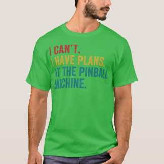 T-shirt Plans à la Pinball Machine Pinball Player Arcade
